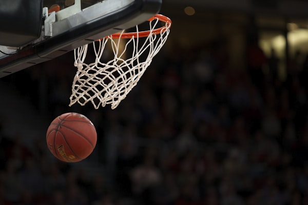 NBA球星签名篮球鞋剖面展示 - 清晰可见的Zoom Air气垫单元与Flyknit编织鞋面结构